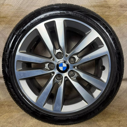1X 17'' GENUINE BMW 1 SERIES 2 F20 655 LCI ALLOY WHEEL TYRE SINGLE  5X120 FITMENT  7.5J ET43 PART: 6866303