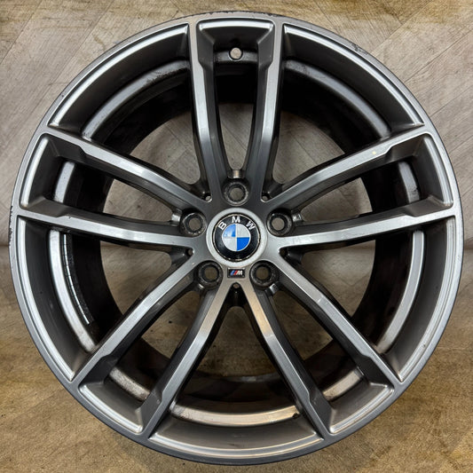 1X 18'' GENUINE BMW 5 SERIES 662 M G30 G31 SPORT ALLOY WHEEL REAR  5X112 FITMENT  9J ET44 PART: 8093406